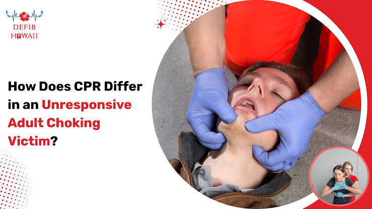 How Does CPR Differ in an Unresponsive Adult Choking Victim?